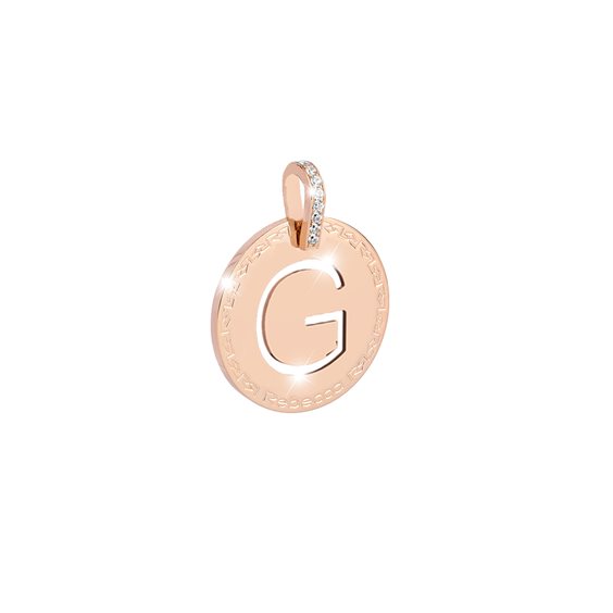 Pendente Rebecca Donna My World Alphabet in Bronzo Cubic Zirconia BWUPRG07 - BWUPRG07